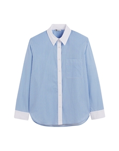 Блузка в полоску с длинными рукавами синий Laredoute