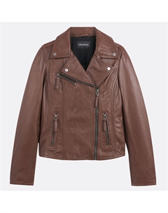 Кожаная куртка CLIPS каштановый Laredoute