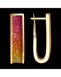 Серьги из золочёного серебра с кристаллами Sokolov