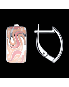 Серьги из серебра с эмалью Sokolov