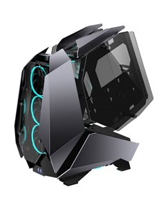 Корпус ATX MOD5 Gray без БП, боковая панель из закаленного стекла, серый Jonsbo