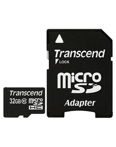 Карта памяти 32GB TS32GUSDHC10 MicroSDHC class 10 Transcend