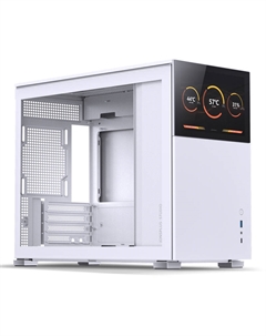 Корпус mATX D31 STD SC White белый, без БП, окно из закаленного стекла, 8” Color TFT-LCD screen, USB-C, USB3.0, audio Jonsbo
