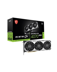Видеокарта PCI-E RTX 4070 SUPER 12G VENTUS 3X OC 12GB GDDR6X, 192-bit Msi