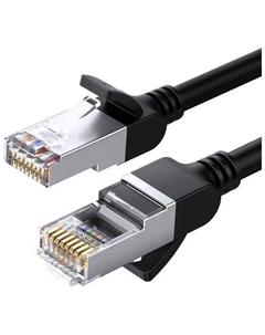 Кабель патч-корд U/UTP 6 кат. 2м NW101 плоский Pure Copper Flat,цвет: черный Ugreen