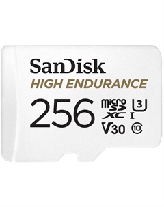 Карта памяти 256GB SDSQQNR-256G-GN6IA High Endurance microSD class 10 U3 V30 Sandisk