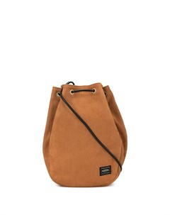 Porter yoshida co сумка с нашивкой логотипом и шнурком один размер коричневый Porter-yoshida & co