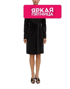 Платье с драпировкой на талии Comma,