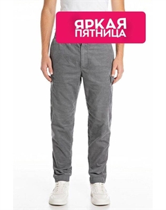 Брюки вельветовые на эластичном поясе Replay