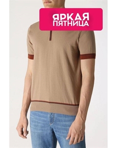 Поло с контрастной отделкой Cudgi