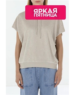 Толстовка хлопковая без рукавов с капюшоном Marc o'polo