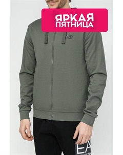 Толстовка хлопковая на молнии Ea7