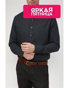 Хлопковая рубашка с воротничком на пуговицах Bugatti