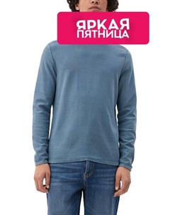 Однотонный пуловер из хлопка S.oliver