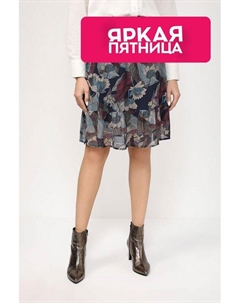 Юбка на эластичном поясе и цветочным принтом More&more