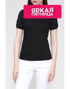 Футболка с кружевными рукавами More&more