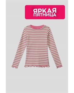 Хлопковый лонгслив в полоску Ovs