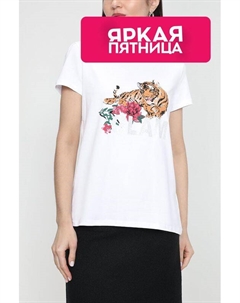 Хлопковая футболка с принтом More&more