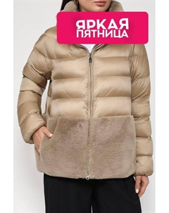 Пуховик с меховой отделкой Geox