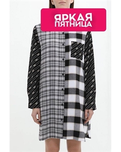 Платье-рубашка домашнее с принтом Dkny