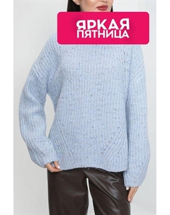 Вязаный пуловер из смеси хлопка и шерсти Comma,