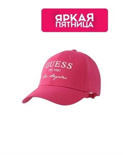 Бейсболка хлопковая с логотипом Guess