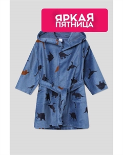 Халат хлопковый с капюшоном Sanetta