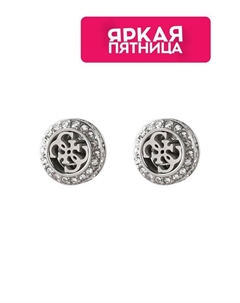 Серьги-пусеты с кристаллами Guess