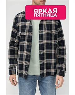 Хлопковая рубашка в клетку с карманами Marc o'polo