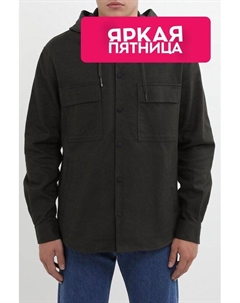 Рубашка хлопковая с капюшоном и карманами Antony morato