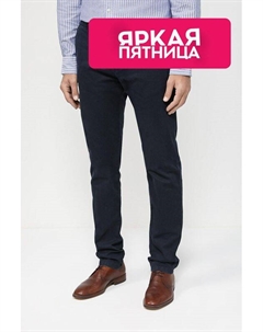 Хлопковые брюки прямого кроя Bugatti