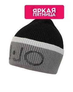 Шапка бини с логотипом из страз Liu jo