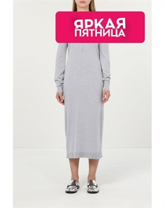 Платье шерстяное с v-вырезом Calvin klein