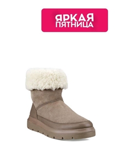 Полусапоги с меховой отделкой Ecco