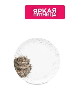 Тарелка фарфоровая Забавная фауна Сова Royal worcester