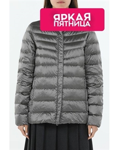 Пуховик удлиненный с высоким воротником Geox