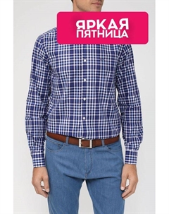 Рубашка в клетку из хлопкового поплина Paul & shark