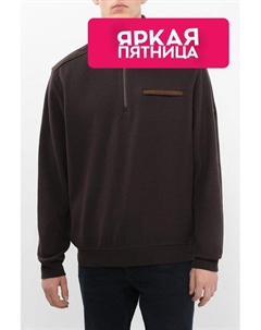 Толстовка хлопковая с воротником на молнии Bugatti