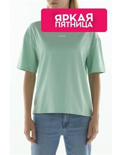 Футболка хлопковая с логотипом Hugo