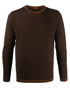 Barena свитер с геометричным узором s коричневый Barena