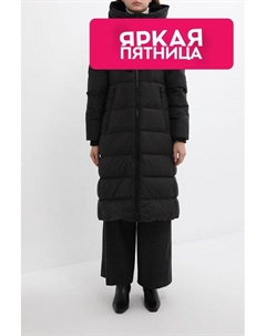 Пуховик удлиненного кроя с объемным капюшоном Marc o'polo