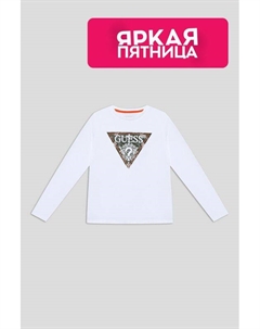 Лонгслив хлопковый с принтом Guess