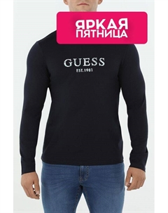 Лонгслив хлопковый с логотипом Guess
