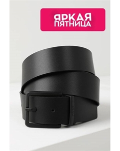 Ремень кожаный с овальной пряжкой Hugo