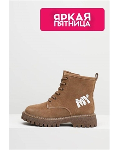 Ботинки замшевые высокие на меху Mursu