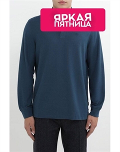 Поло хлопковое с длинным рукавом Bugatti