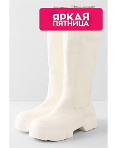 Кожаные сапоги с эластичной вставкой Vic matie