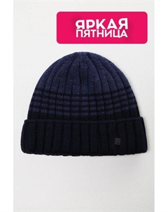 Вязаная шапка с отворотом в широкий рубчик Canoe