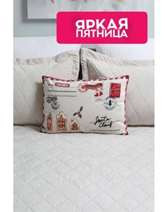 Подушка декоративная с принтом Postcard Coincasa