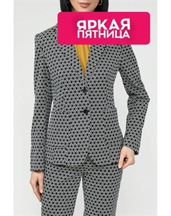 Блейзер приталенный с принтом More&more